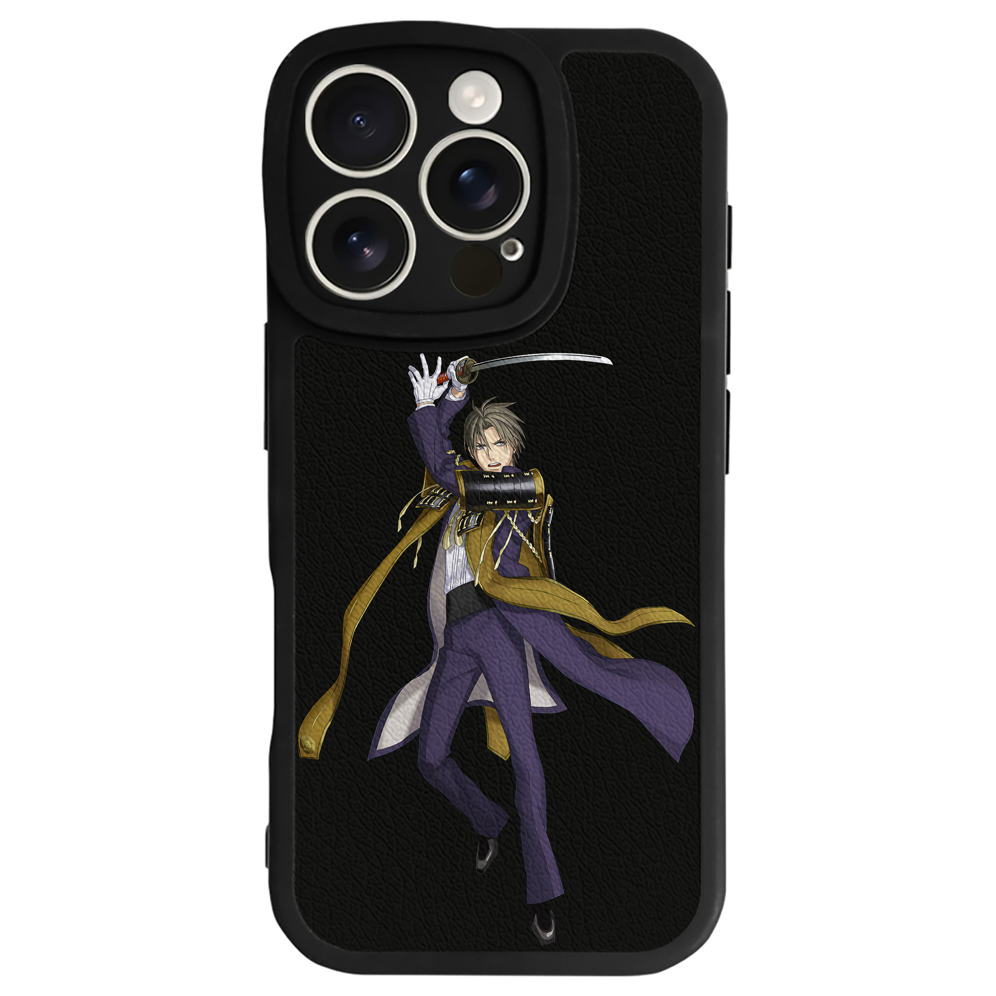 （画像用） 刀剣乱舞 Touken Ranbu 【iPhone 16シリーズ対応】シリコンスマホケース（レザー調） 材質：シリコン